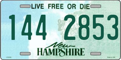 NH license plate 1442853