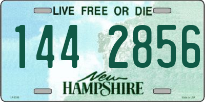 NH license plate 1442856