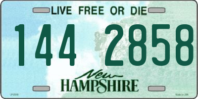 NH license plate 1442858