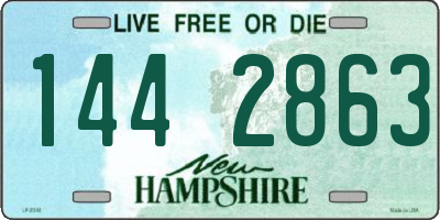 NH license plate 1442863