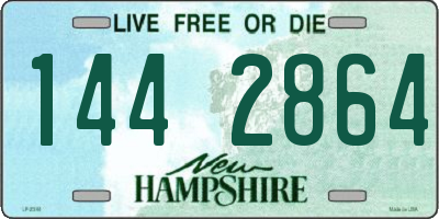 NH license plate 1442864
