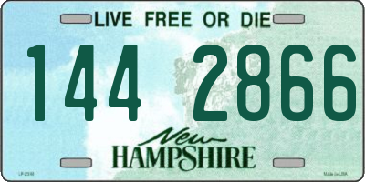 NH license plate 1442866