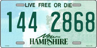 NH license plate 1442868