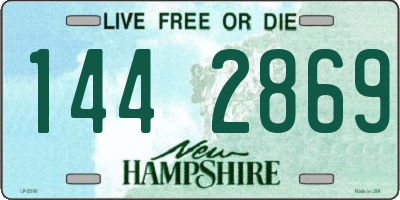 NH license plate 1442869