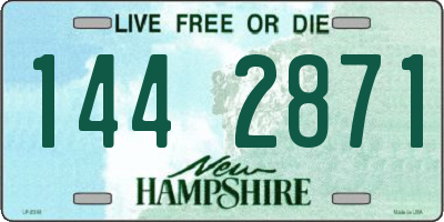 NH license plate 1442871