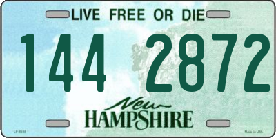 NH license plate 1442872
