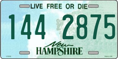 NH license plate 1442875