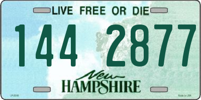 NH license plate 1442877