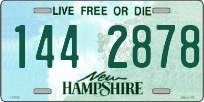 NH license plate 1442878