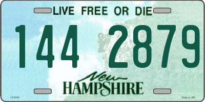 NH license plate 1442879