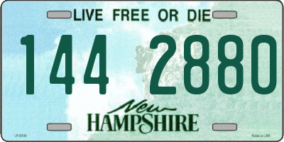NH license plate 1442880