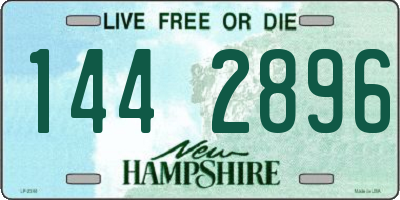 NH license plate 1442896