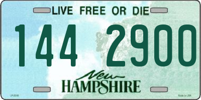 NH license plate 1442900
