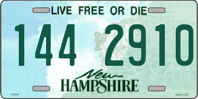 NH license plate 1442910