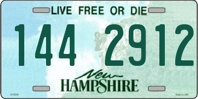 NH license plate 1442912