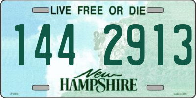 NH license plate 1442913