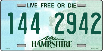 NH license plate 1442942