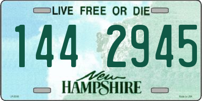NH license plate 1442945