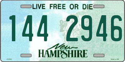 NH license plate 1442946