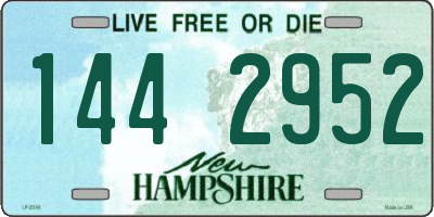 NH license plate 1442952