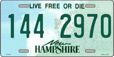 NH license plate 1442970