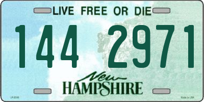 NH license plate 1442971