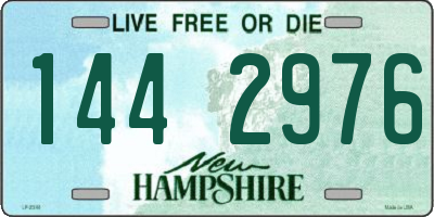 NH license plate 1442976