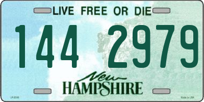 NH license plate 1442979