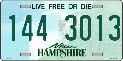 NH license plate 1443013