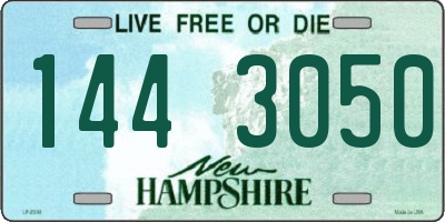 NH license plate 1443050
