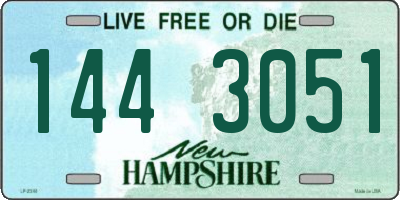 NH license plate 1443051