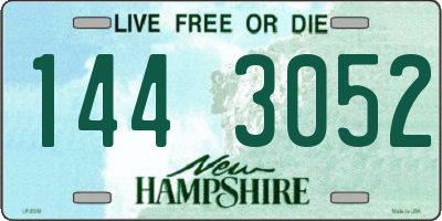NH license plate 1443052