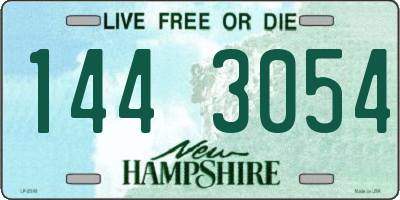 NH license plate 1443054