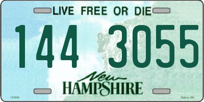 NH license plate 1443055