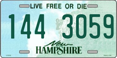 NH license plate 1443059