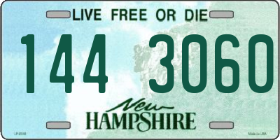 NH license plate 1443060