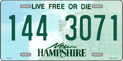 NH license plate 1443071