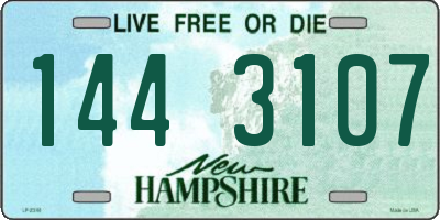 NH license plate 1443107