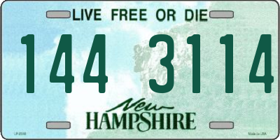 NH license plate 1443114