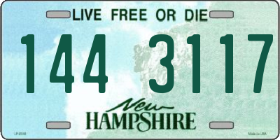 NH license plate 1443117
