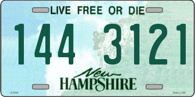 NH license plate 1443121