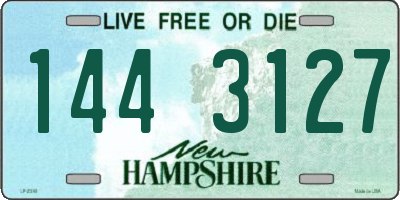 NH license plate 1443127
