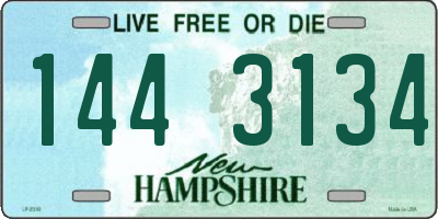 NH license plate 1443134