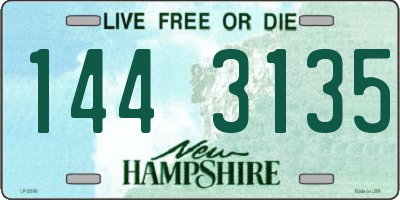 NH license plate 1443135