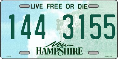 NH license plate 1443155