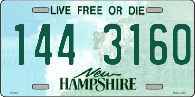 NH license plate 1443160