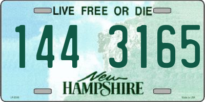 NH license plate 1443165