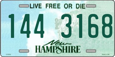 NH license plate 1443168