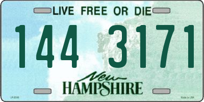NH license plate 1443171