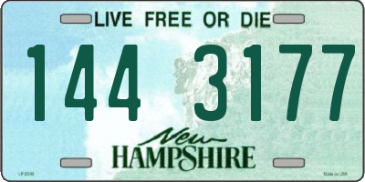 NH license plate 1443177